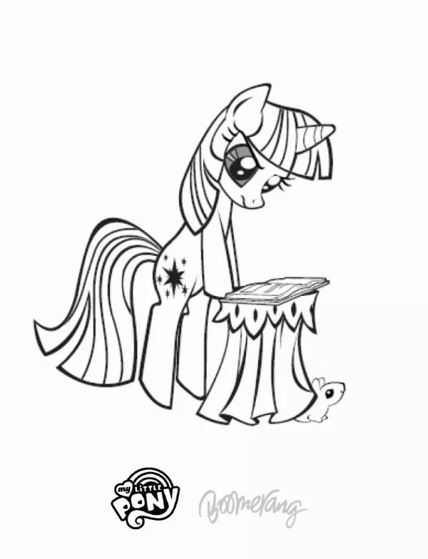 Twilight Sparkle Colouring Sheet 2